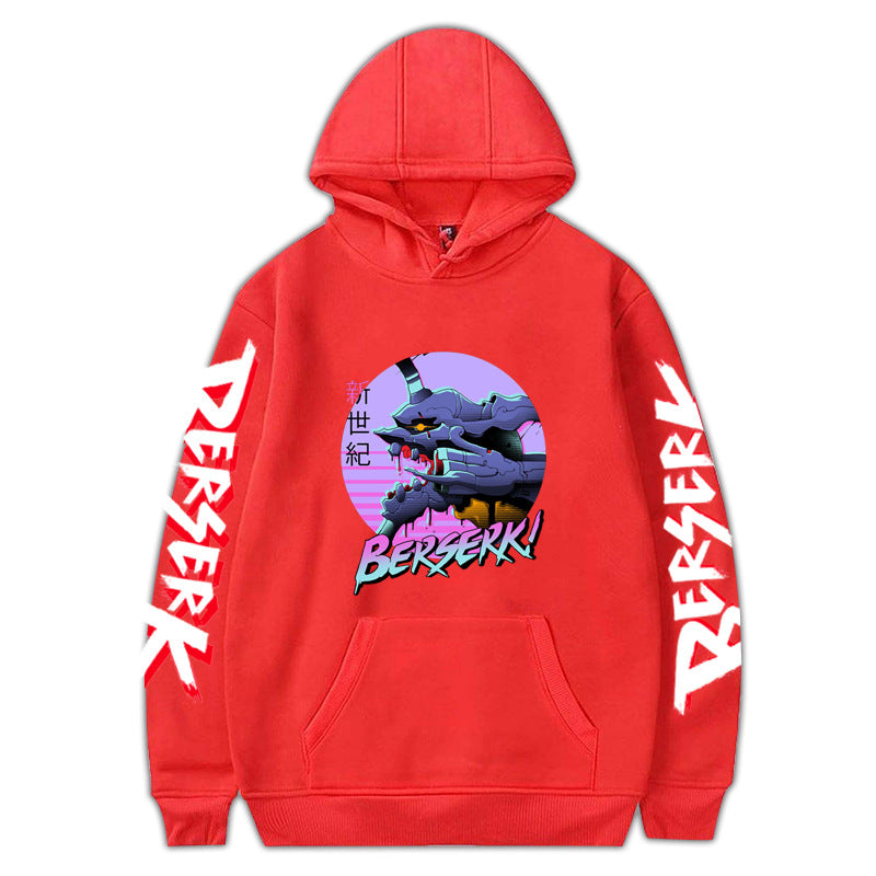 Anime Berserk Sword Wind Legend Around The Autumn And Winter Fleece Hooded Sports Sweatshirt Fashion Trend Couples