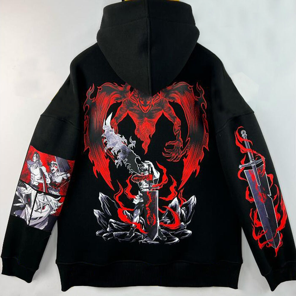 Naruto Anime Black Clover Hoodie Man Woman Fashion Anime Clothes