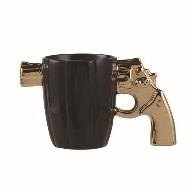 Fashion Creative Ceramic Modeling Mug Netflix Revolver Mug 3D Ceramic Mug Personalized Coffee Drinking Cup Drinkware