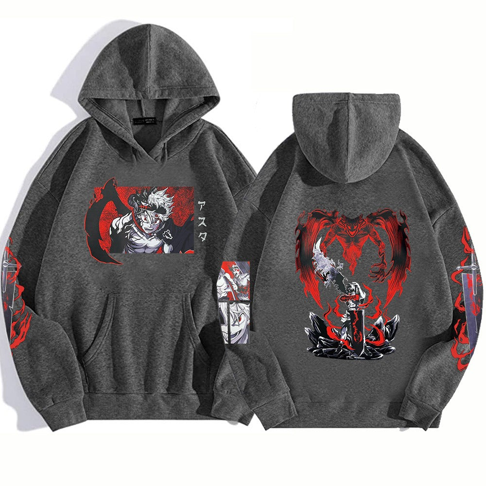 Naruto Anime Black Clover Hoodie Man Woman Fashion Anime Clothes