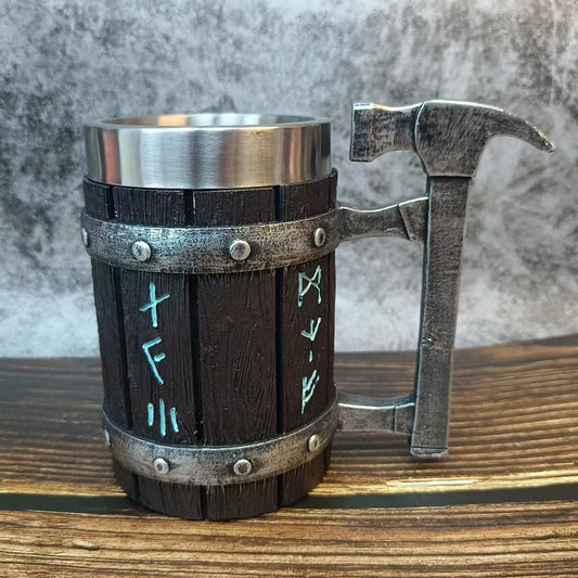 Christmas Gift Hardware Tools Beer Cup Creative Hammer Handle Modeling Stainless Steel Mug