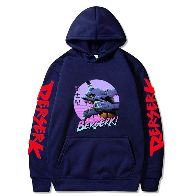 Anime Berserk Sword Wind Legend Around The Autumn And Winter Fleece Hooded Sports Sweatshirt Fashion Trend Couples