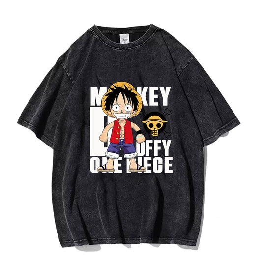 Tom Design Monkey D Luffy Chill One Piece Anime T-Shirt