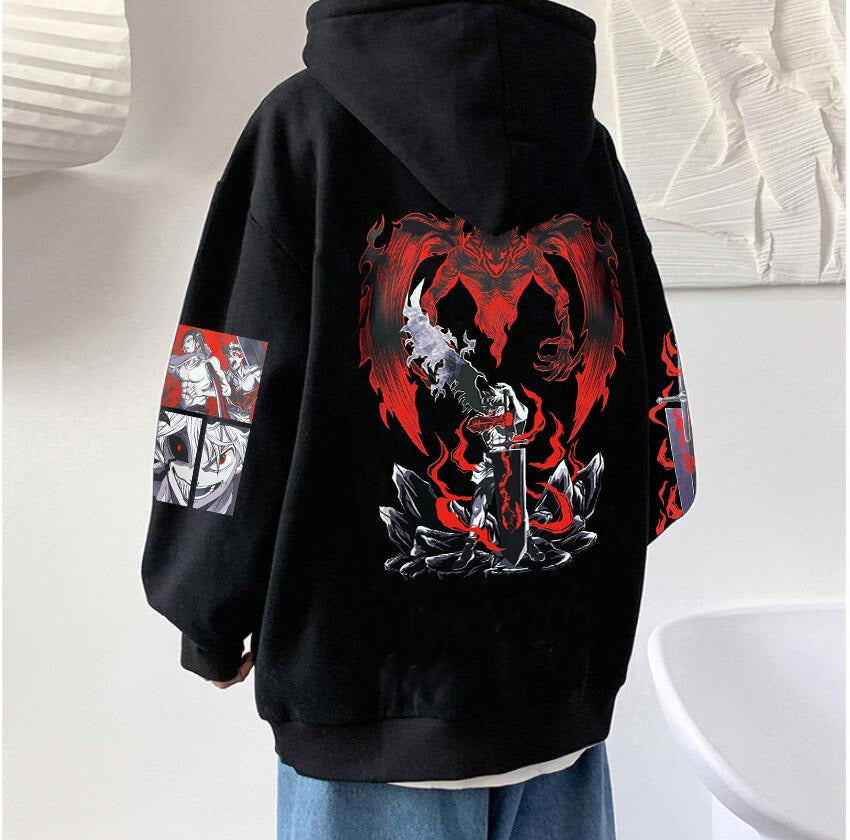 Naruto Anime Black Clover Hoodie Man Woman Fashion Anime Clothes