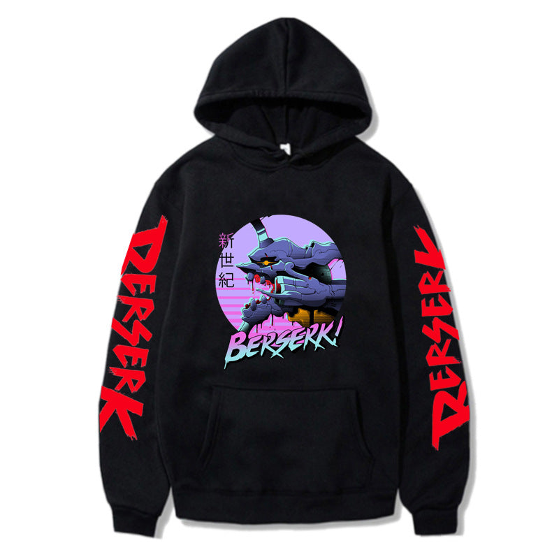 Anime Berserk Sword Wind Legend Around The Autumn And Winter Fleece Hooded Sports Sweatshirt Fashion Trend Couples