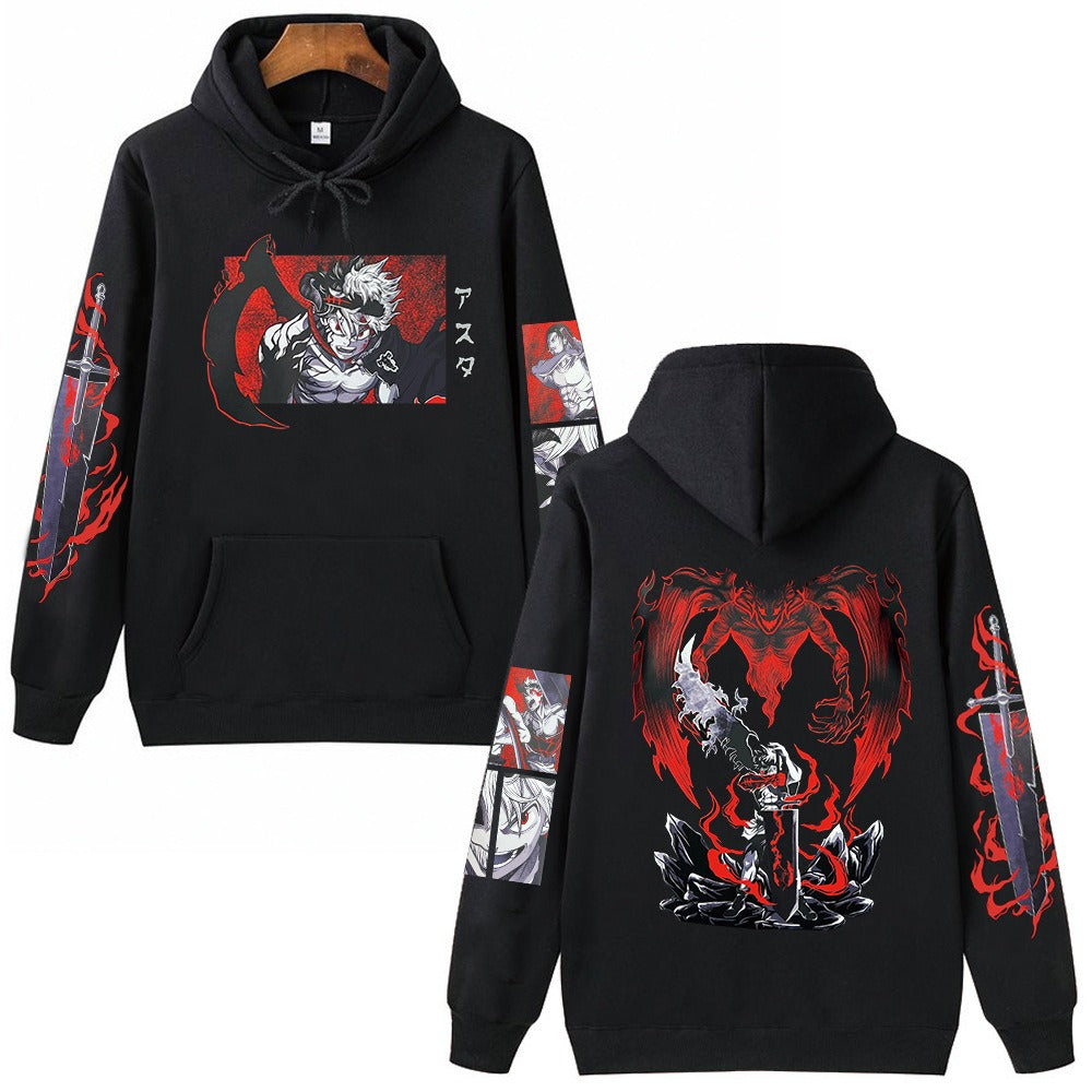 Naruto Anime Black Clover Hoodie Man Woman Fashion Anime Clothes