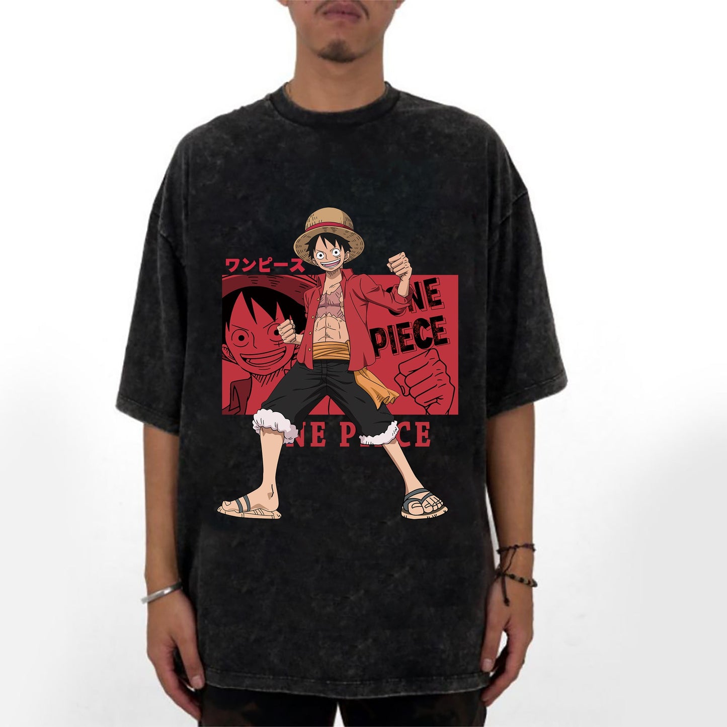 Tom Design Monkey D. Luffy One Piece Anime Manga T-Shirt