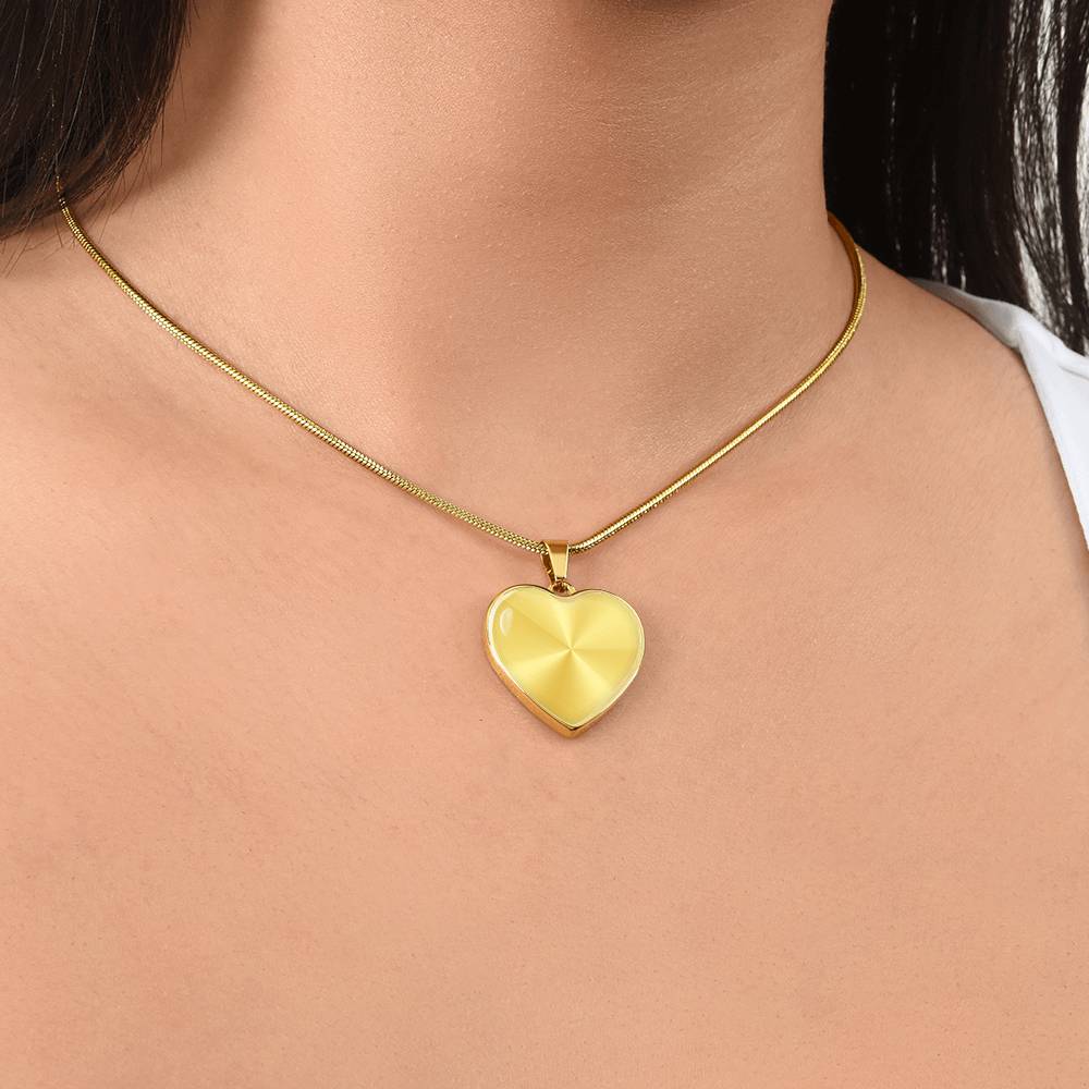 Tom Design Luxury Graphic Heart Necklace Love