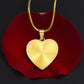 Tom Design Luxury Graphic Heart Necklace Love