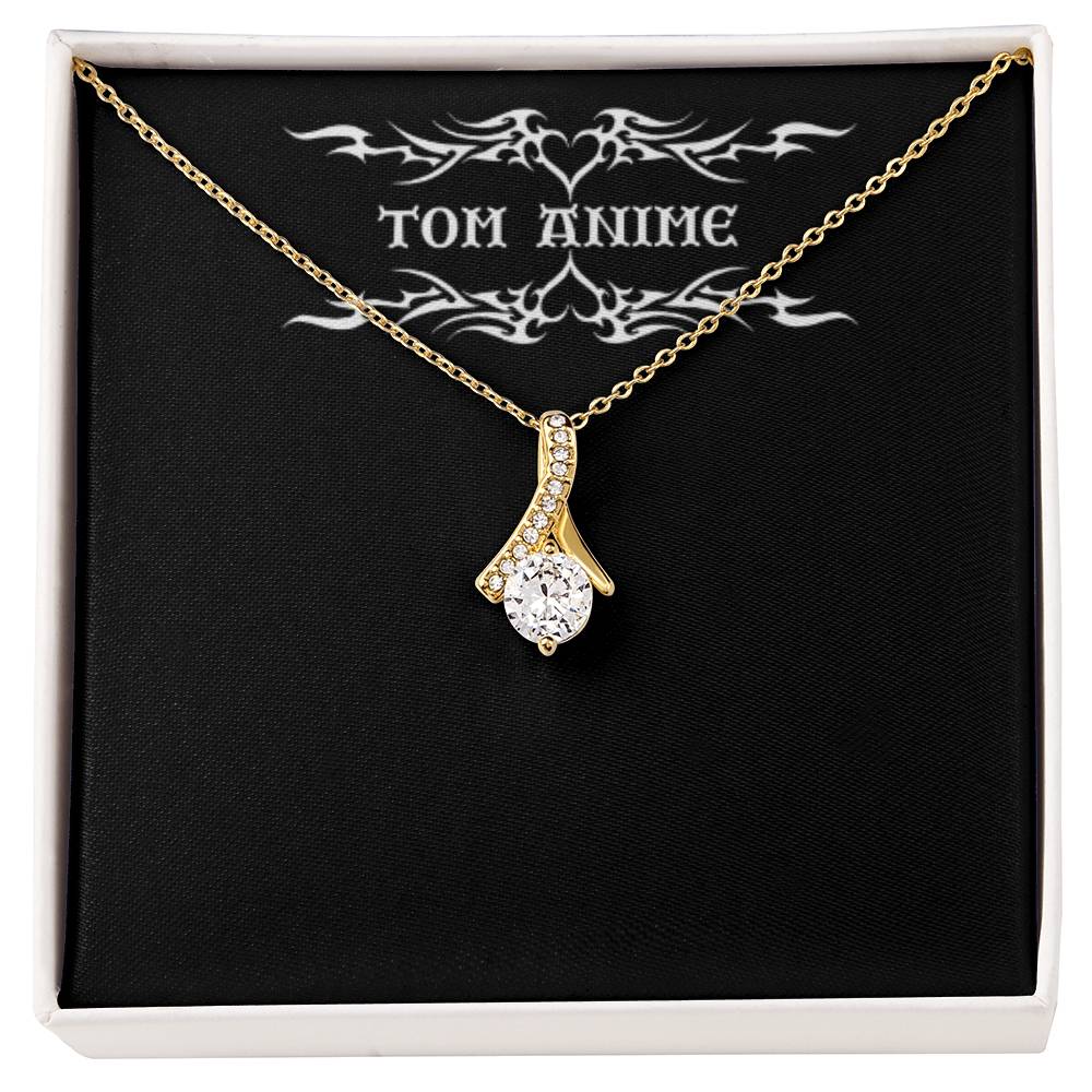 Tom Design Luxury Alluring Beauty Necklace (Yellow & White Gold Variants)