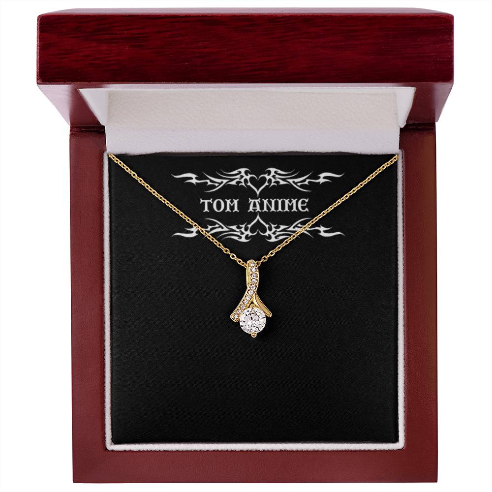 Tom Design Luxury Alluring Beauty Necklace (Yellow & White Gold Variants)