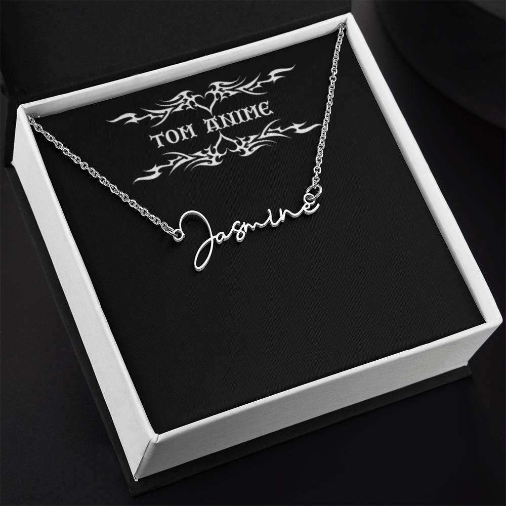 Tom Design Signature Name Necklace Luxury (Custom Name)