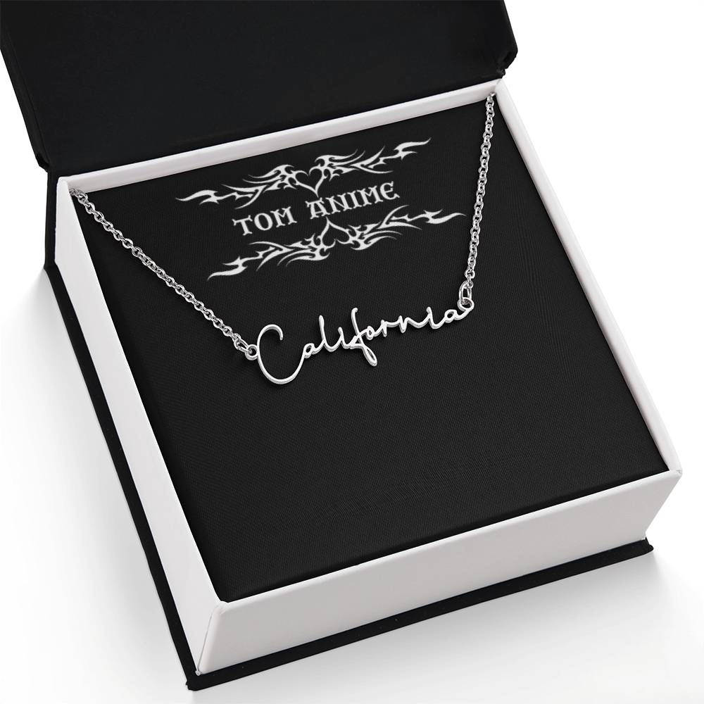 Tom Design Signature Name Necklace Luxury (Custom Name)