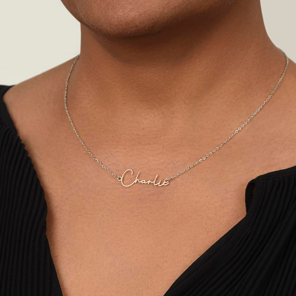 Tom Design Signature Name Necklace Luxury (Custom Name)