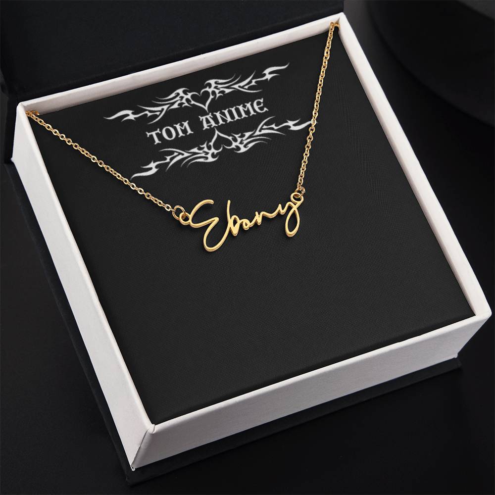 Tom Design Signature Name Necklace Luxury (Custom Name)