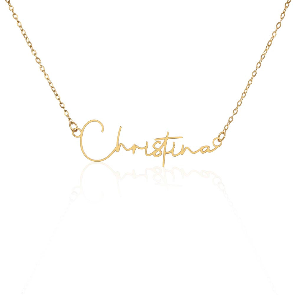 Tom Design Signature Name Necklace Luxury (Custom Name)