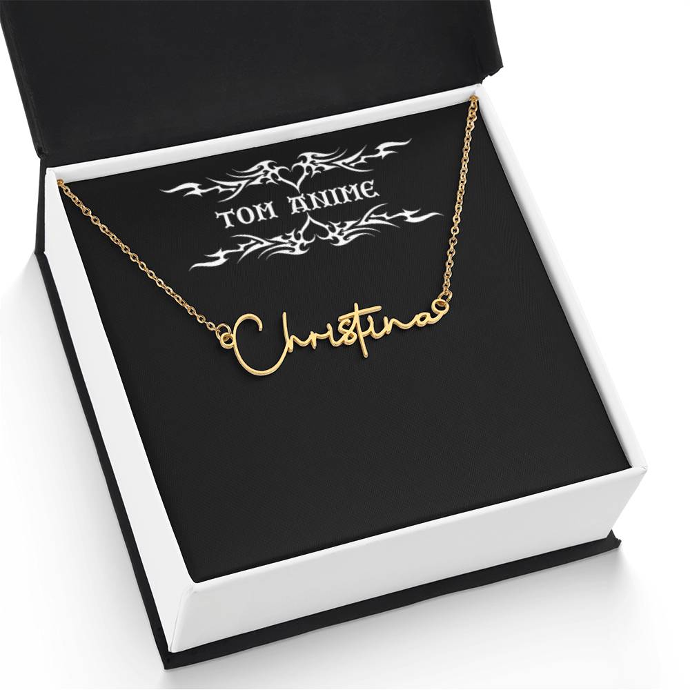 Tom Design Signature Name Necklace Luxury (Custom Name)