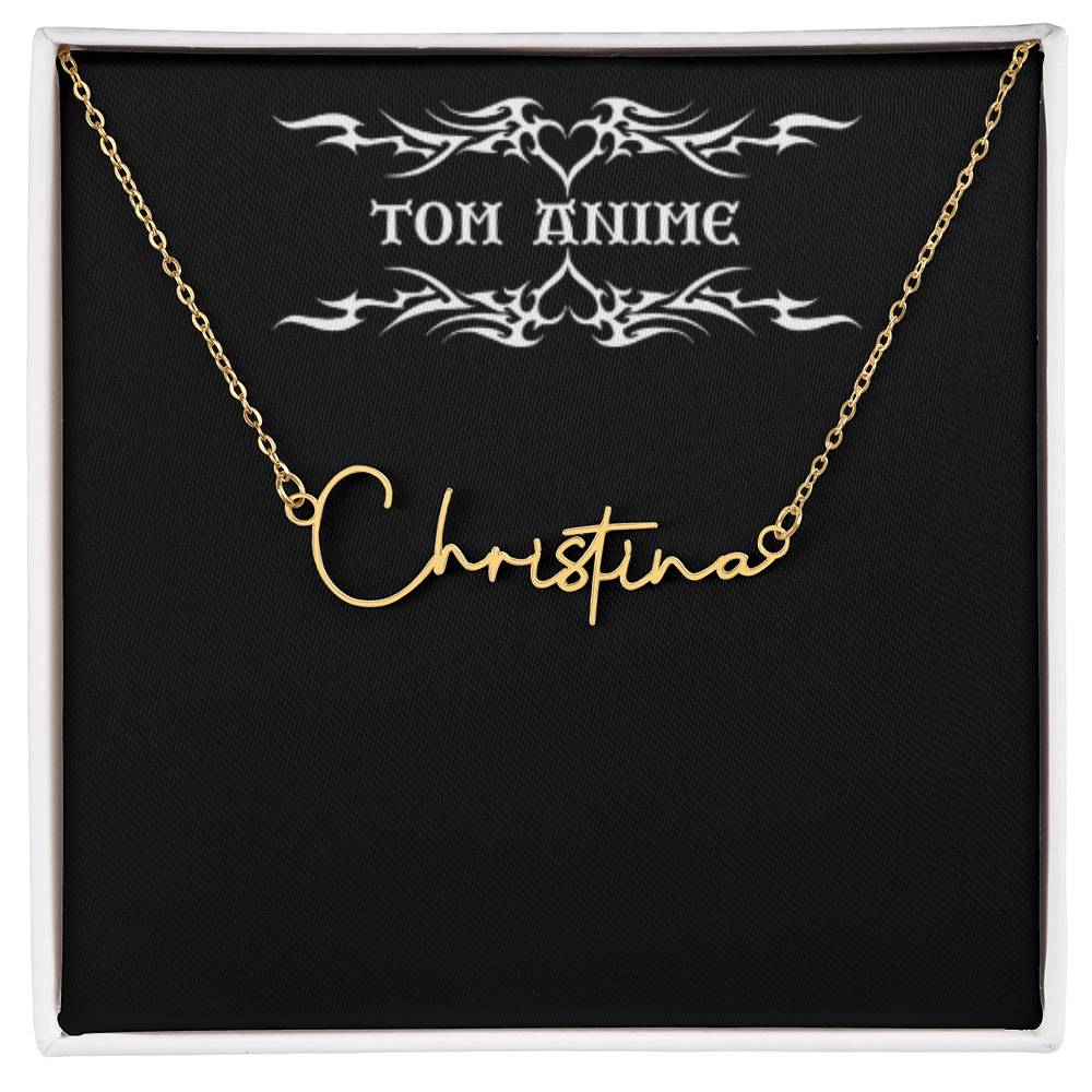 Tom Design Signature Name Necklace Luxury (Custom Name)