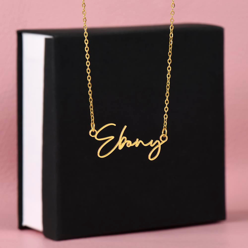 Tom Design Signature Name Necklace Luxury (Custom Name)