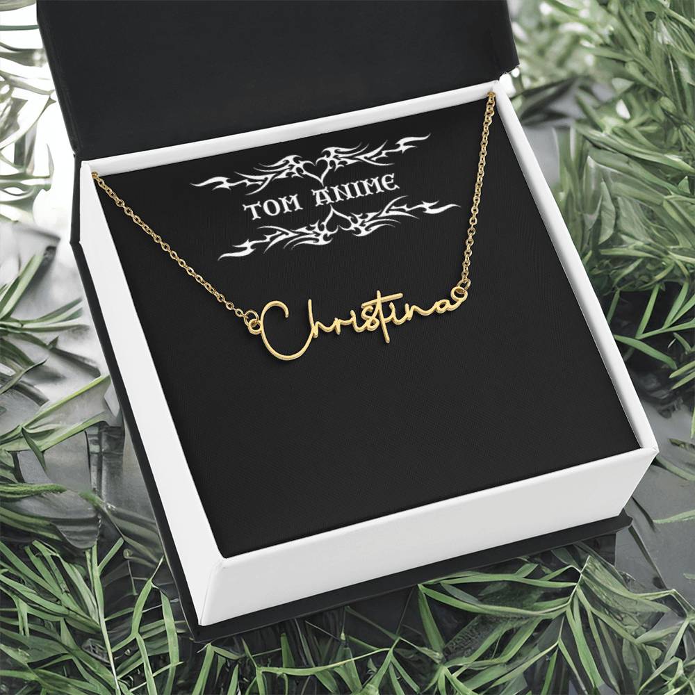 Tom Design Signature Name Necklace Luxury (Custom Name)