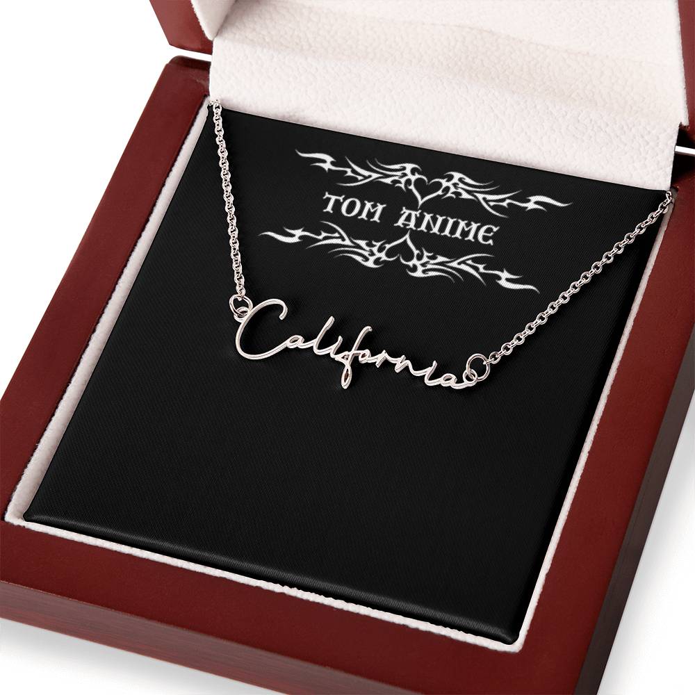 Tom Design Signature Name Necklace Luxury (Custom Name)