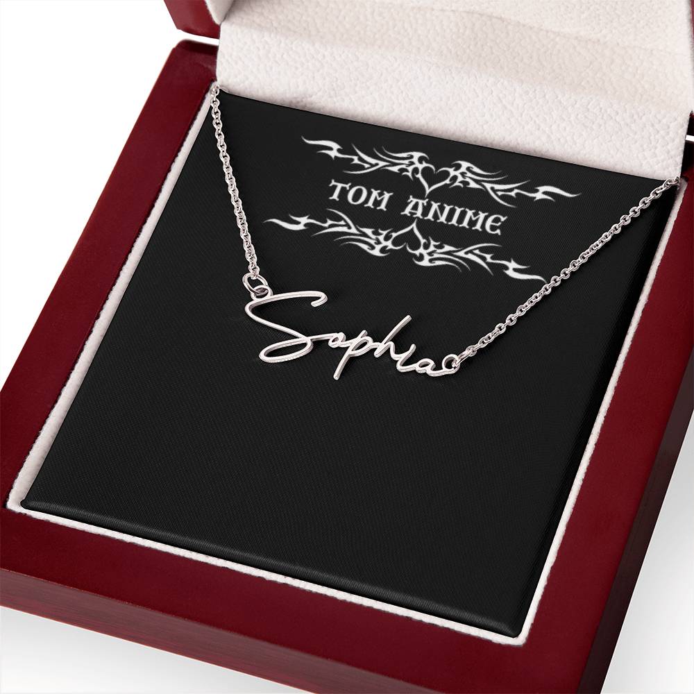 Tom Design Signature Name Necklace Luxury (Custom Name)