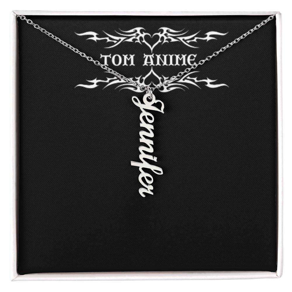 Tom Design Multi Vertical Name Necklace (w/MC)