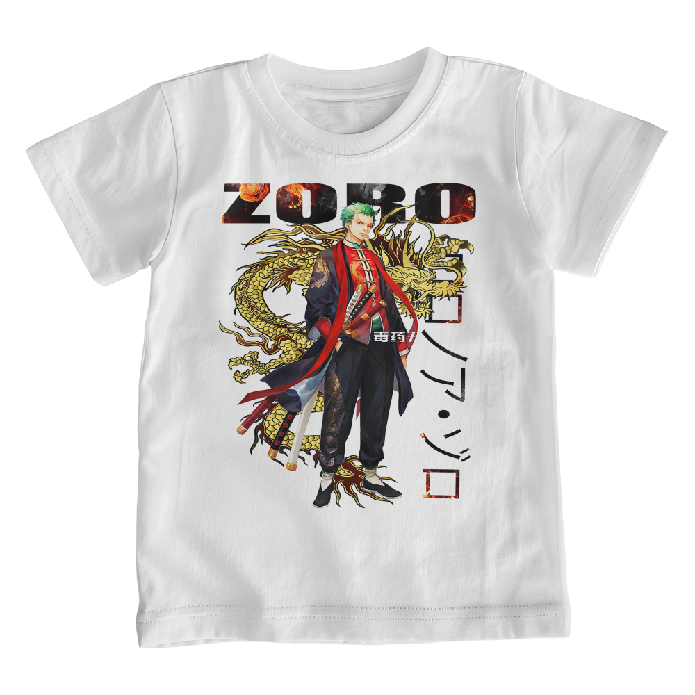 Tom Anime Roronoa Zoro Zoro Dragon One Piece Anime For Kids T-Shirt